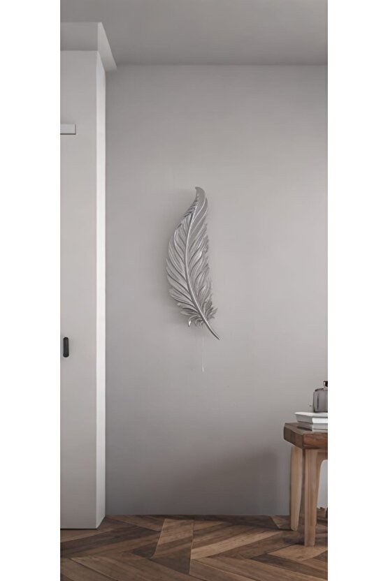 Tüy Aplik Led’li Pilli, Dekoratif Amaçlı Aydınlatma Süsü , 60 cm x 18 cm