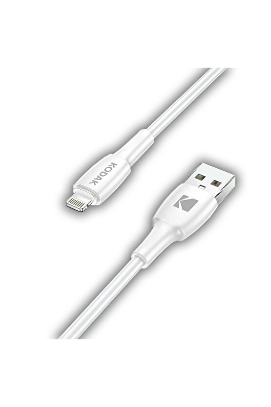 Android için iPhone Şarj Kablosu Kaliteli Esnek Beyaz Hızlı Şarj 1 Metre Usb Kablo