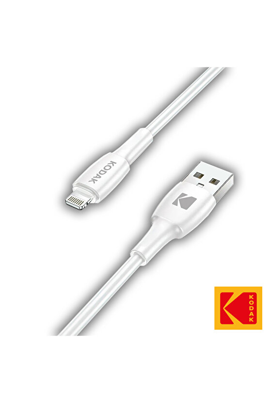 Android için iPhone Şarj Kablosu Kaliteli Esnek Beyaz Hızlı Şarj 1 Metre Usb Kablo