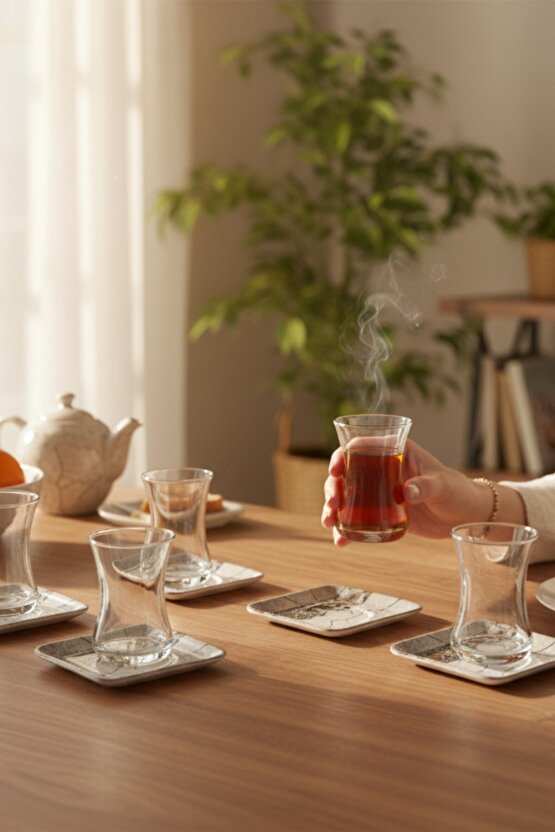 Artemis Cam Çay Takımı 12 Parça 6 Kişilik