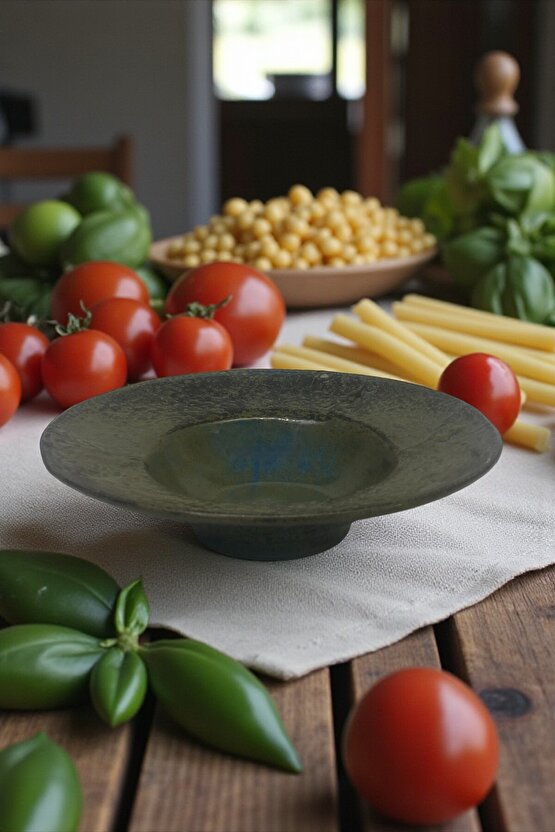 Ruw Sprout 24cm Porselen Makarna Tabağı ve Salata Tabağı