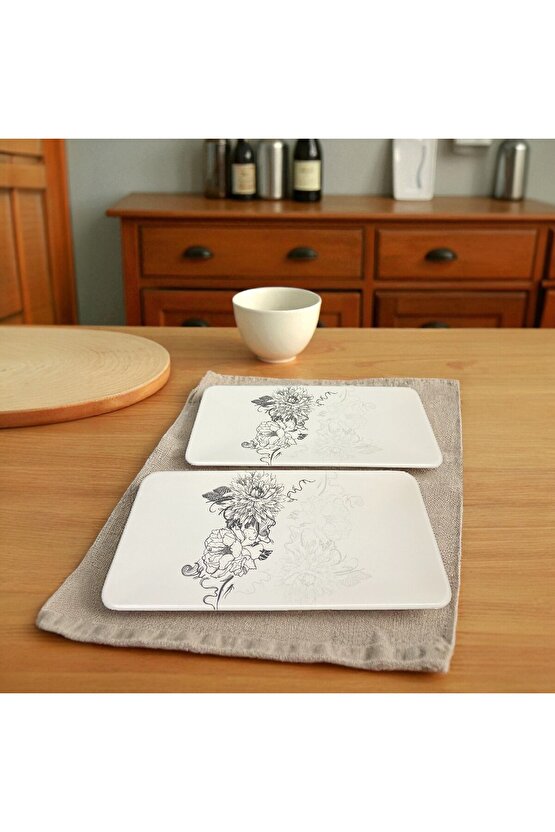 Lotus Siera Kayık Tabak 33*17 Cm 2 Adet