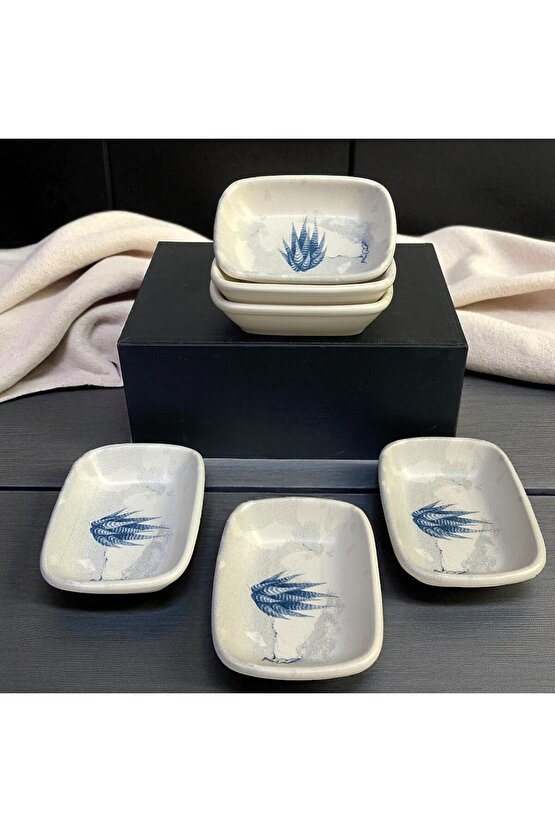 Blue Magic Dikdörtgen Çerezlik  Kayık 13 Cm 6 Adet-19864