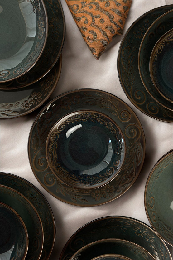 Edera Maar 18 Parça 6 Kişilik Porselen Yemek Takımı