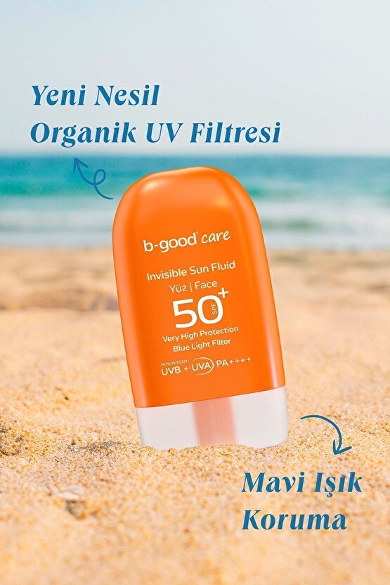 Yetişkin Güneş Sütü SPF 50+ Yüz için 50 ml