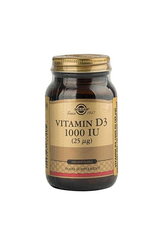 Vitamin D3 1000 Iu 100 Softjels