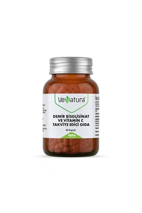 Demir Bisglisinat ve Vitamin C 90 Kapsül