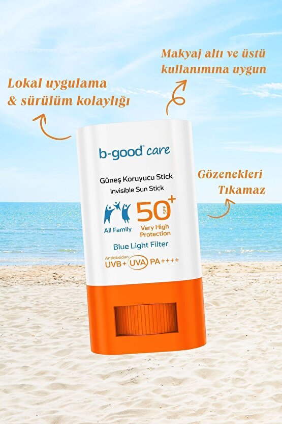 Güneş Koruyucu Stick Spf 50 Bebek Çocuk Yetişkin 12 ml