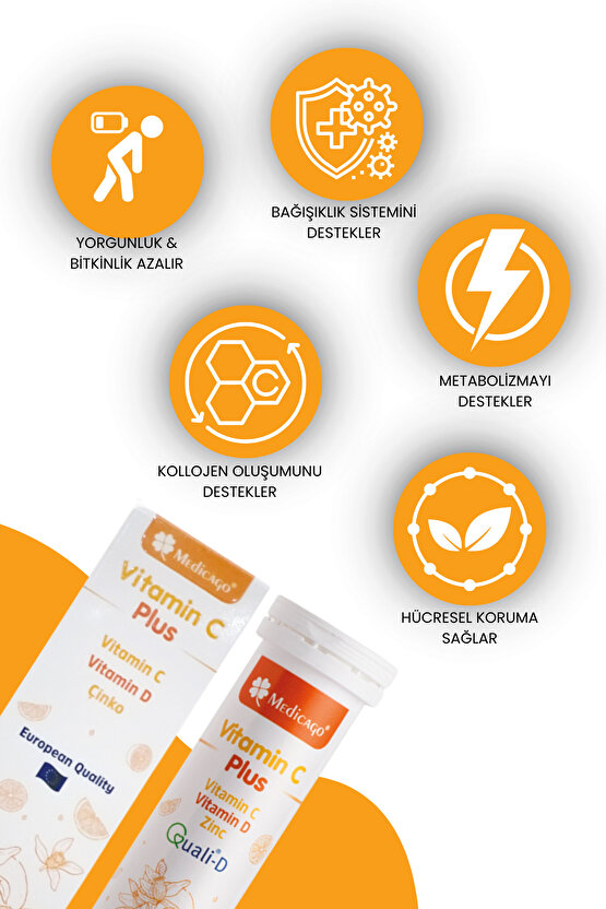 Vitamin C Plus 20 Efervesan Tablet