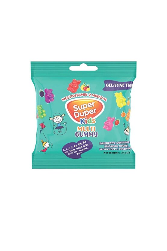 SUPER DUPER KIDS VIT&MIN jELİBON 20 GRX6ADET