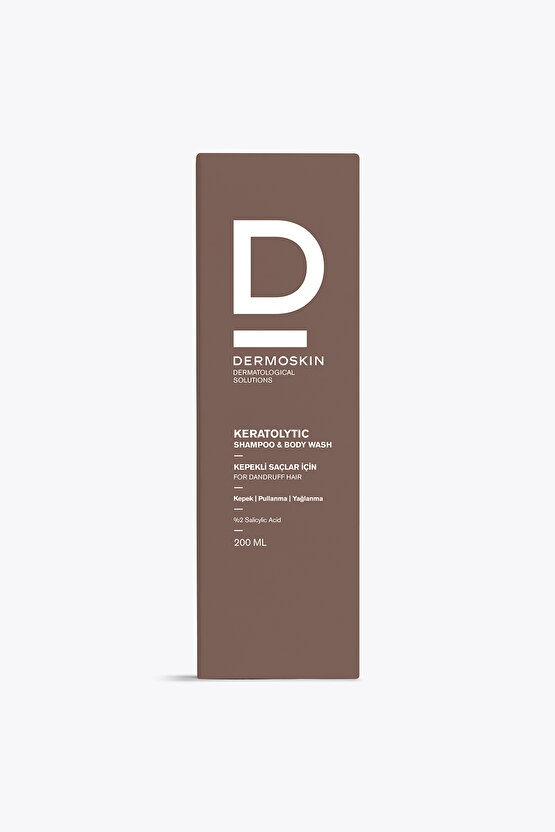 Keratolytic Shampoo Body Wash | Kepek Önleyici Şampuan | Saç ve Vücut Şampuanı | Saç Bakımı | 200 ml
