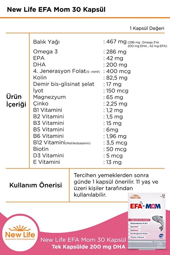 EFA Mom 30 Kapsül