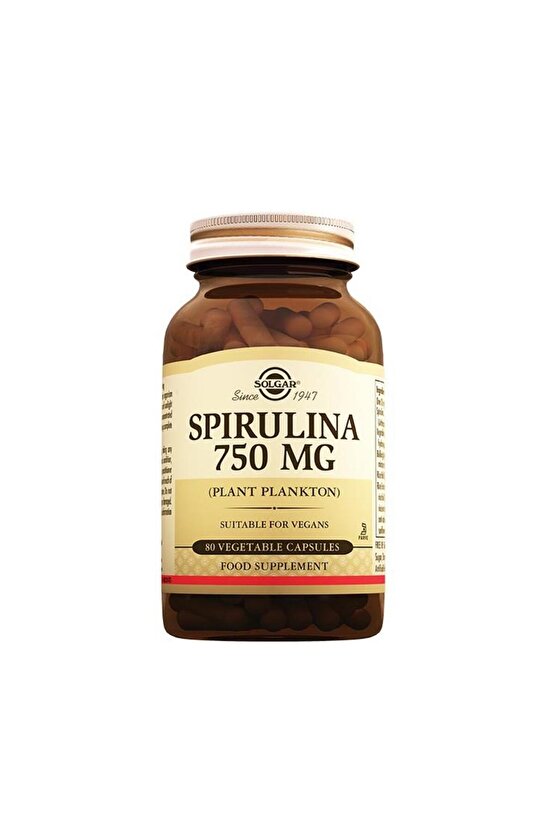 Spirulına 750 MG Kapsül 80li