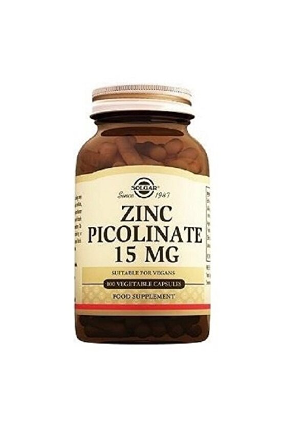 Zinc Picolinate 15mg 100 Kapsül