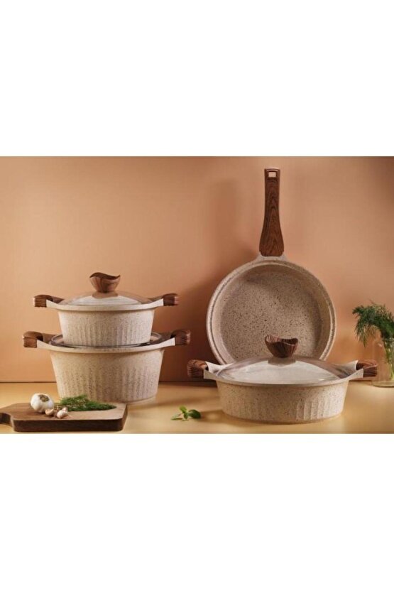 Lincoln Tencere Seti Cappuccino 7 Parça