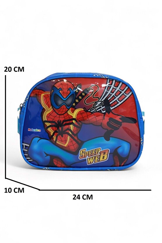 1370 Anatomik Sırt Yapılı Kabartmalı Figürlü Üçlü Set İlkokul Çantası