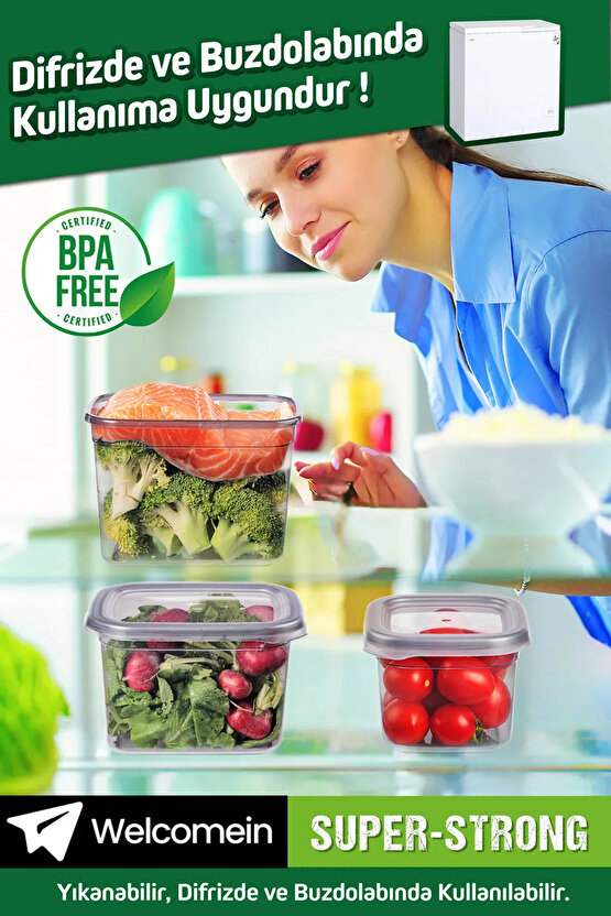 6 Adet 12 Parça Dikdörtgen 2 Litre Erzak Bakliyat Saklama Kabı Çeyiz Seti 20 Etiket Hediyeli