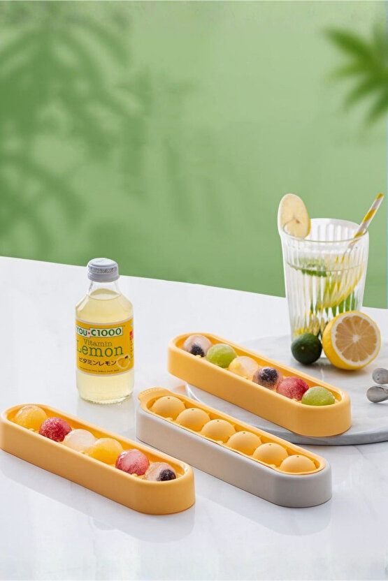 Lunara Silikon Küre Buz Kalıbı 22x5,5 cm - Sızdırmaz - Kolay Çıkarılabilir