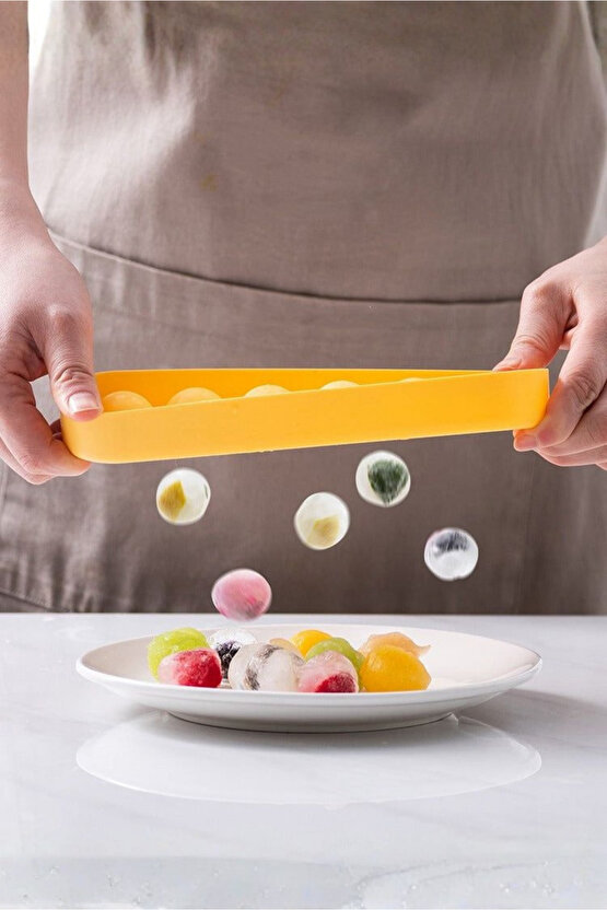 Lunara Silikon Küre Buz Kalıbı 22x5,5 cm - Sızdırmaz - Kolay Çıkarılabilir