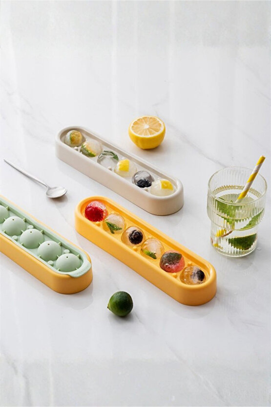 Lunara Silikon Küre Buz Kalıbı 22x5,5 cm - Sızdırmaz - Kolay Çıkarılabilir