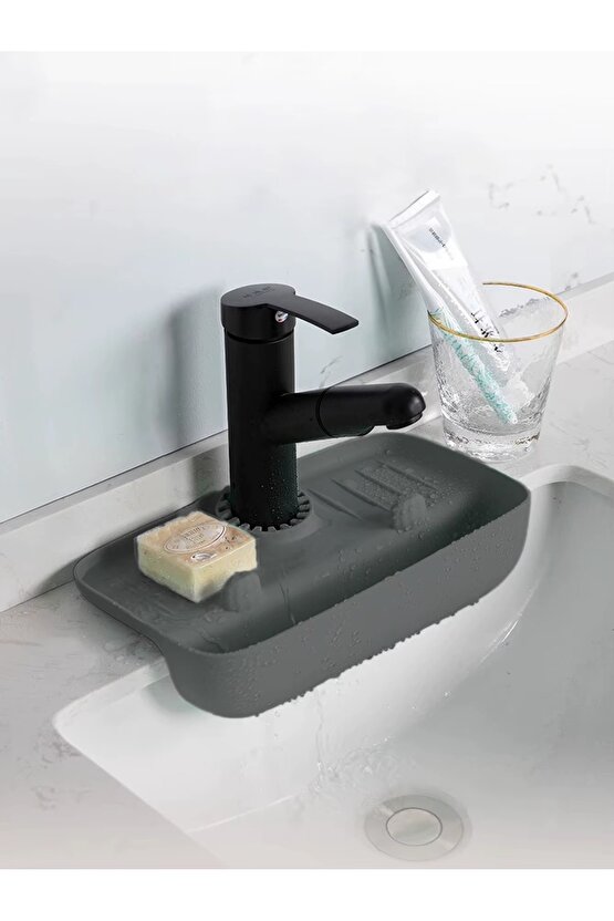 Musluk Düzenleyici Evyelik | Mutfak Lavabo Tezgah Üzeri Bölmeli Organizer