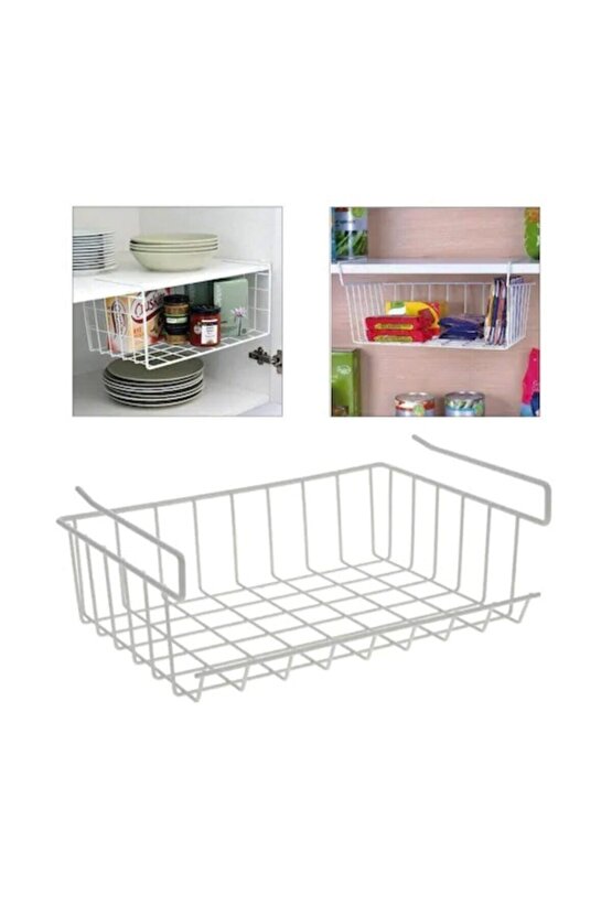 Dolap Içi Düzenleyici Sepet,askılı Raf Düzenleyici Sepet Raf,raf Altı Sepet Kanguru Raf Sepeti