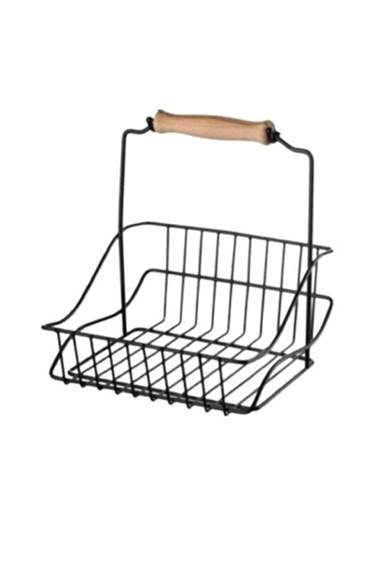 Linda Metal Siyah Ferforje Sepet Ud-2250