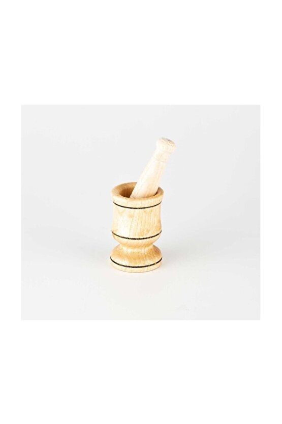 Havan Ahşap Baharat Ve Sarımsak Ezici