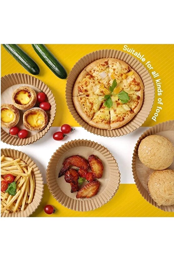 Airfryer Pişirme Kağıdı 50 Adet Hava Fritözü Airfryer Firitözü Airfryer Yağsız Firitöz