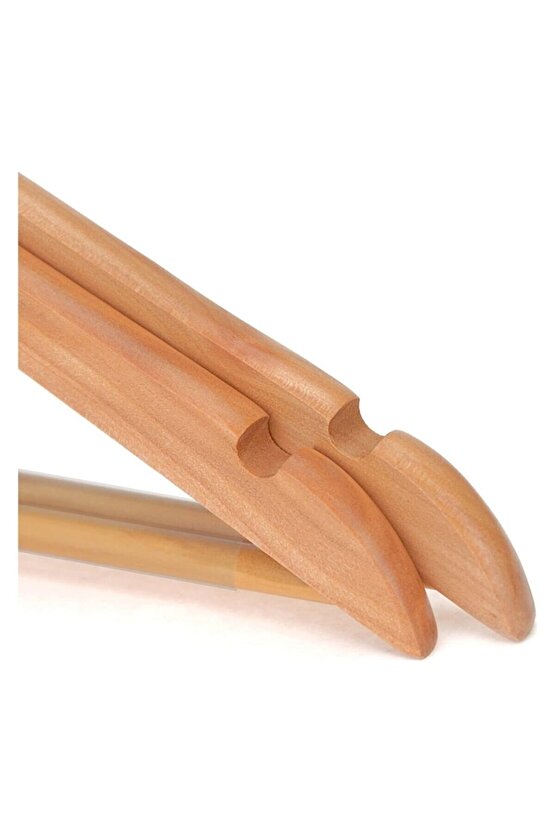 3 Adet Ahşap Askı | Pantolon Elbise Ve Kıyafet Askısı