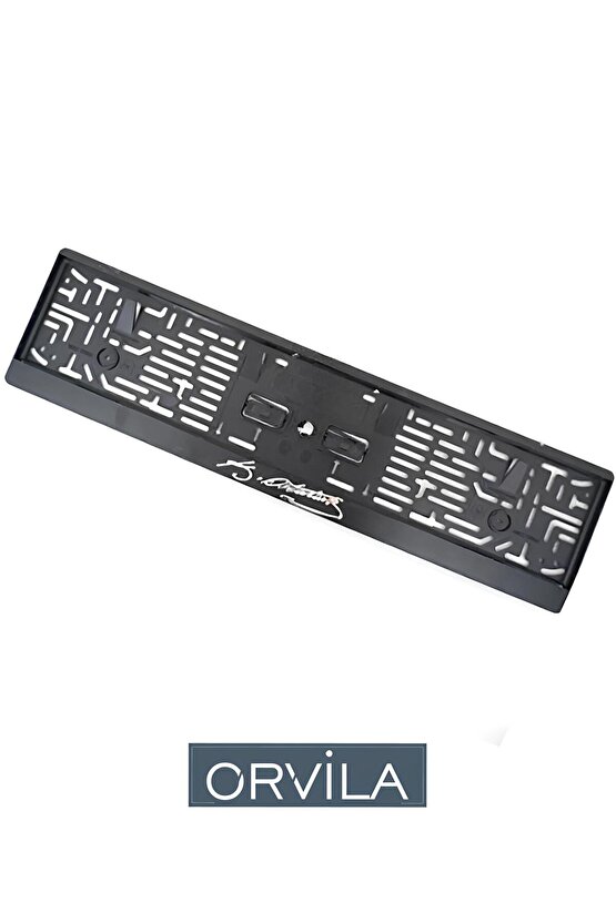 Atatürk Imzalı Siyah Dikdörtgen Plaka Plakalık Çerçeve 1 Adet