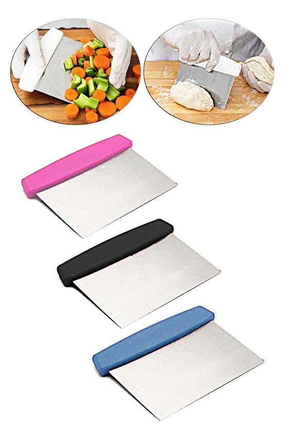 Hamur Doğrayıcı Çelik Spatula Sebze Ve Meyve Dilimleyici Spatula