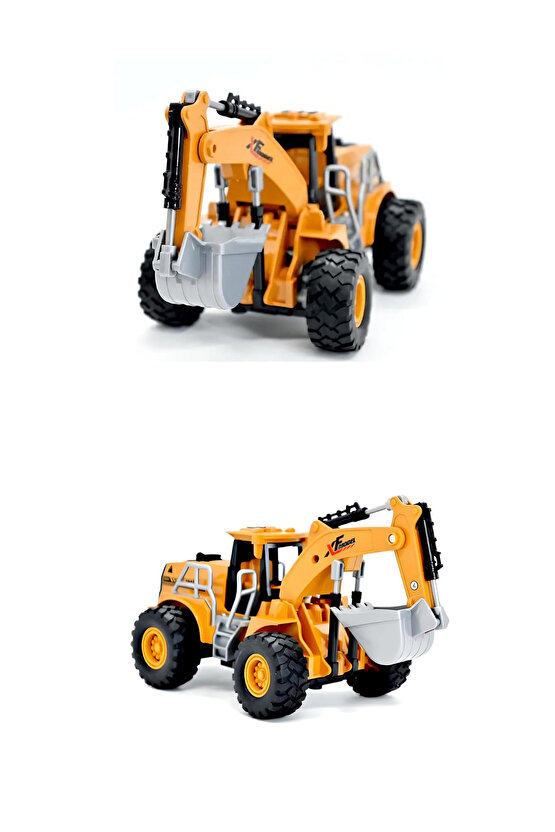 Oyuncak Uzaktan Kumandalı Full Fonksiyon Şarjlı Buhar Atan Kazıcı Yükleyici Buharlı İş Makinası