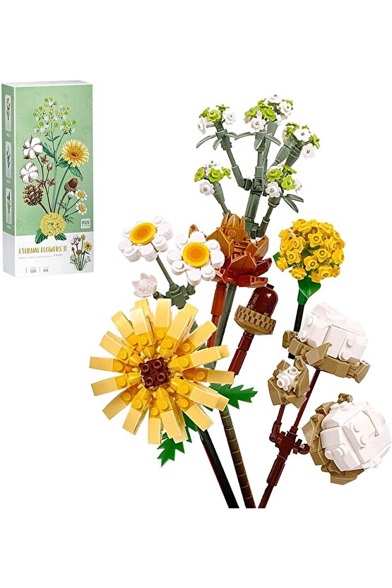 LOZ 1670 inşaat seti Ebedi çiçekler: güzel buket (mini parçalar) 646 Parça
