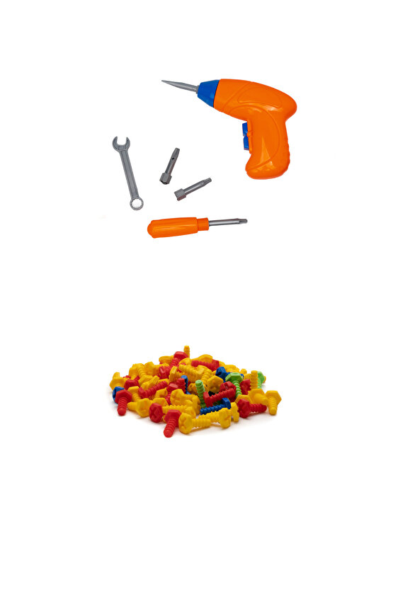 Oyuncak Eğitici Aktivite Mentossori 3D Eğitici Matkap  Tak Puzzle Seti Unicorn Serisi