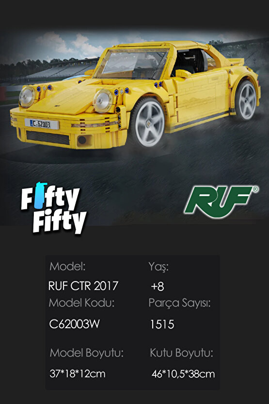 Cada RUF CTR 2017 -C62003W (1515 Parça) Profesyonel Oyuncak Yapım Seti