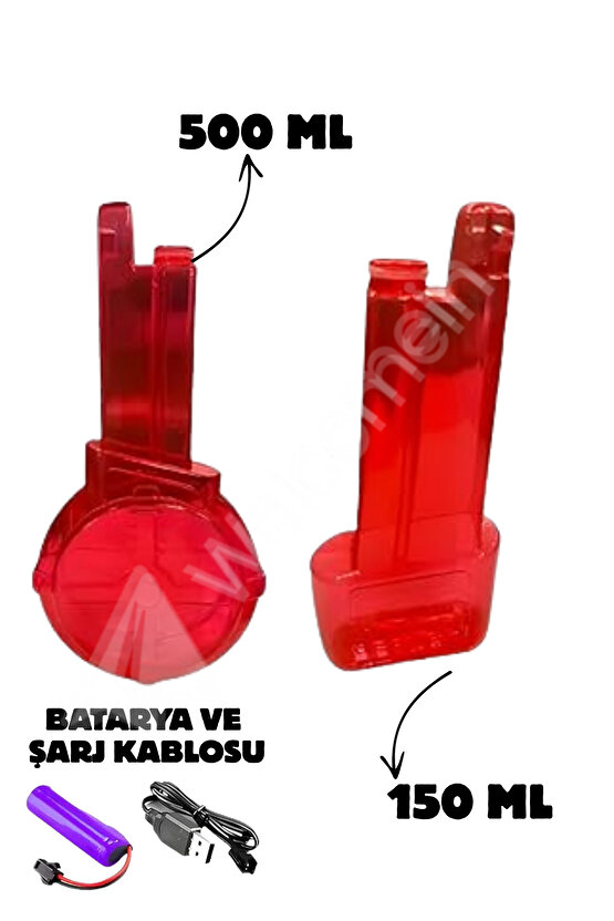 8-10 Metre Su Atan Işıklı 550ml Ve 150ml Kapasiteli Su Silahı Otomatik Şarjlı Güçlü Su Tabancası