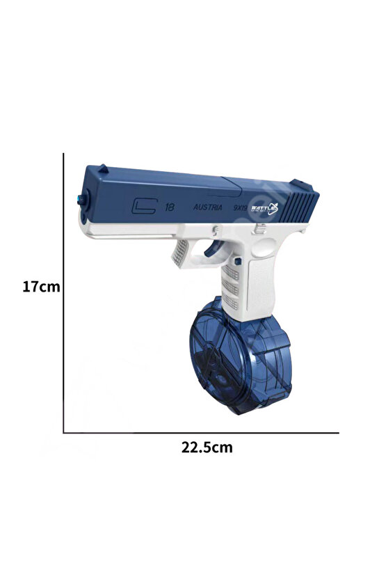 8-10 Metre Su Atan Işıklı 550ml Ve 150ml Kapasiteli Su Silahı Otomatik Şarjlı Güçlü Su Tabancası