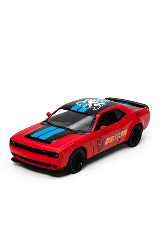 Die-Cast Kinsmart Koleksiyonluk Gerçekçi Lisanslı Metal 2023 Dodge Challenger SRT Demon Model Araba