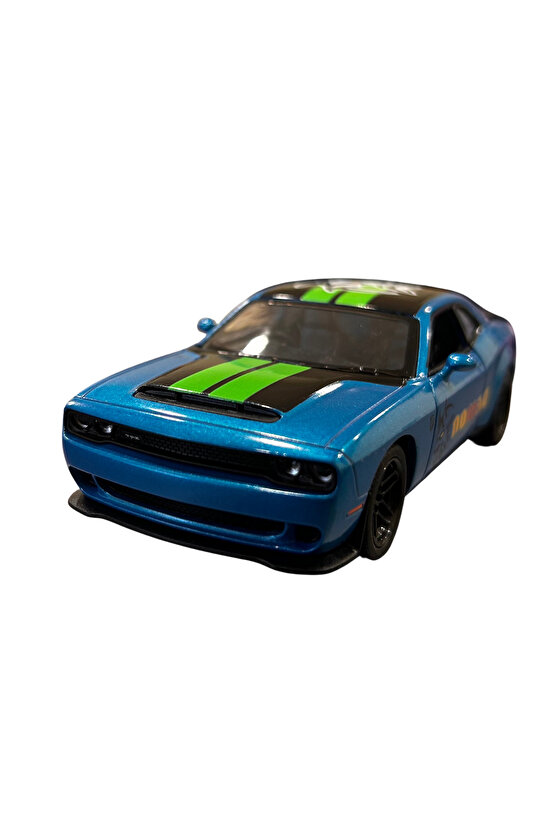 Die-Cast Kinsmart Koleksiyonluk Gerçekçi Lisanslı Metal 2023 Dodge Challenger SRT Demon Model Araba