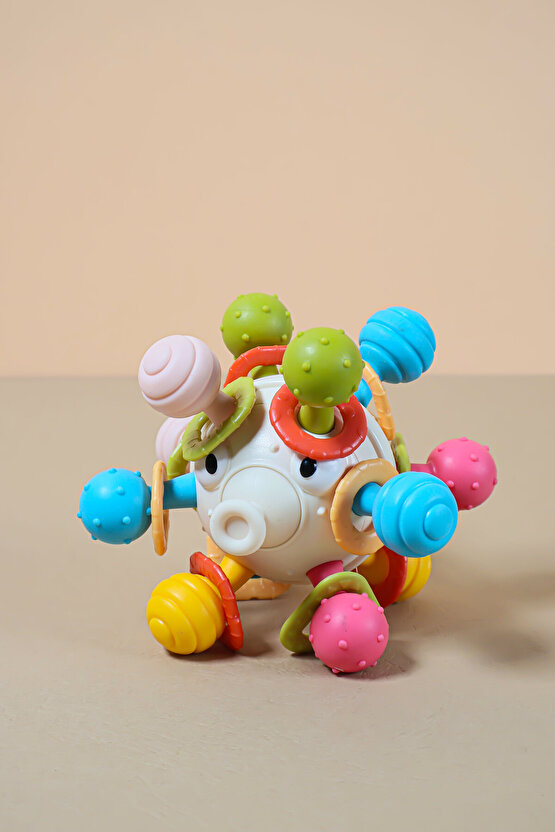 Oyuncak Eğitici Dönen Kirpi Balığı Diş Kaşıyıcı Bebek Aktivite Oyuncağı