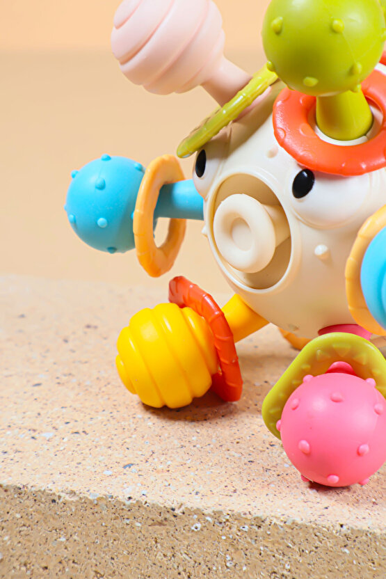 Oyuncak Eğitici Dönen Kirpi Balığı Diş Kaşıyıcı Bebek Aktivite Oyuncağı