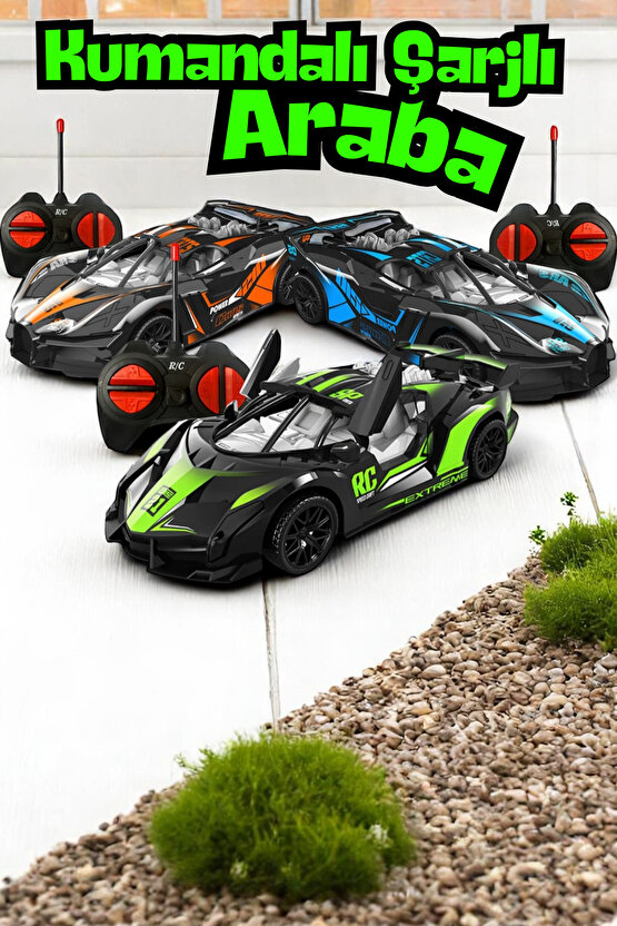Uzaktan Kumandalı Pilli Speed Hız Arabası 27 Mhz Uzaktan Kumandalı Yarış Arabası 3 Yaş