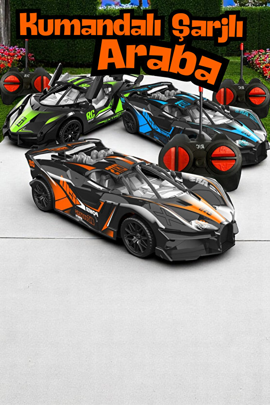 Uzaktan Kumandalı Pilli Speed Hız Arabası 27 Mhz Uzaktan Kumandalı Yarış Arabası 3 Yaş