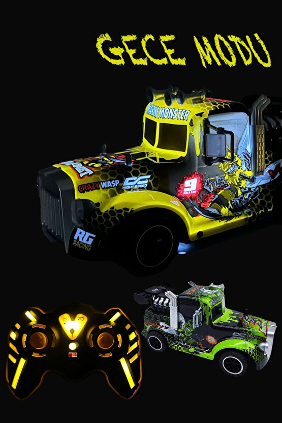 Uzaktan Kumandalı Full Fonksiyon Işıklı Buhar Çıkartan Çekici Tır Kafası Kumandalı Araç