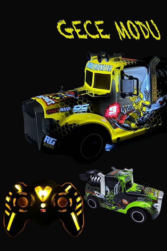 Uzaktan Kumandalı Full Fonksiyon Işıklı Buhar Çıkartan Çekici Tır Kafası Kumandalı Araç