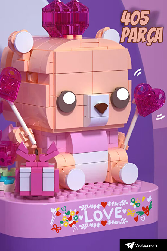 Vagon life Pembe Köpek Müzik Kutusu Blok Seti 405 Parça -Vagon life +8 Yaş