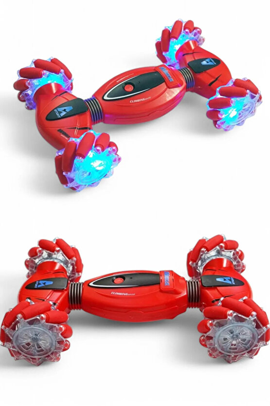 Oyuncak Bilekten Kontrollü Şarjlı 2.4G Işıklı Ve Müzikli Bileklik Kumandalı Akrobat Araba