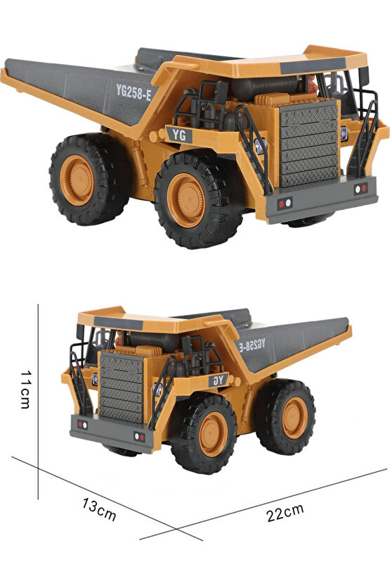Uzaktan Kumandalı 2.4 Ghz Sesli Işıklı Bulldozer Eksvatör Kamyon İş Makineleri