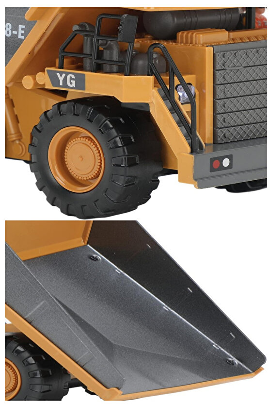 Uzaktan Kumandalı 2.4 Ghz Sesli Işıklı Bulldozer Eksvatör Kamyon İş Makineleri